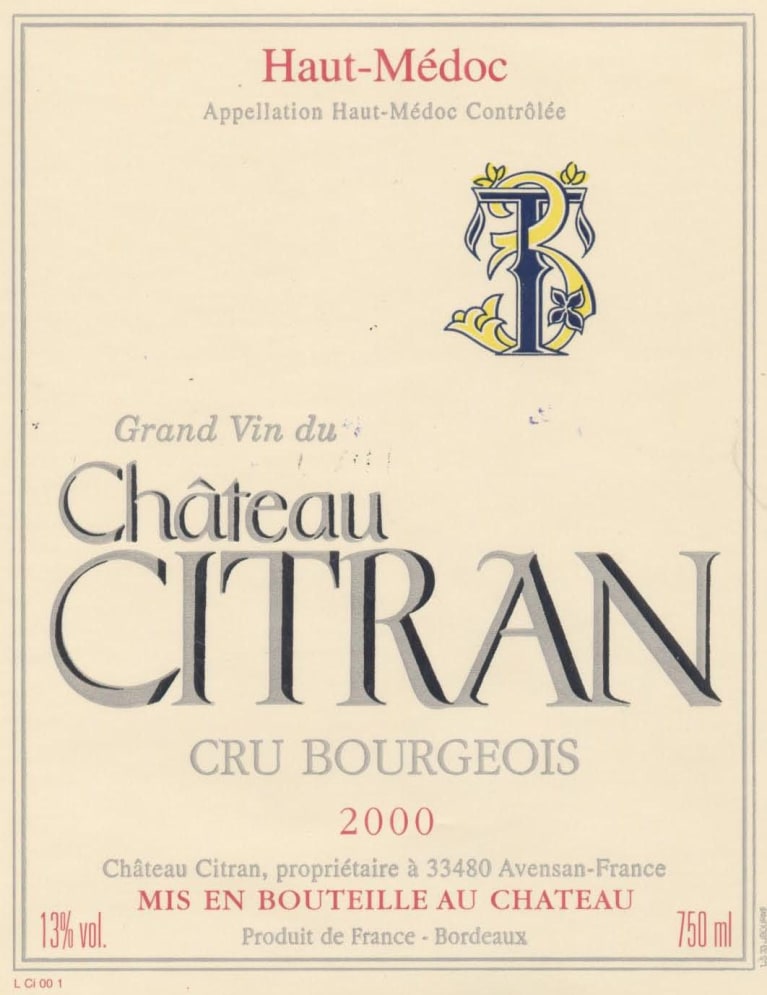 Citran, Bordeaux, Haut Medoc, France, AOC, Cru Bourgeois