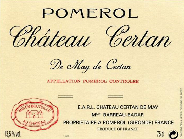 Certan De May, Bordeaux, Pomerol, France, AOC