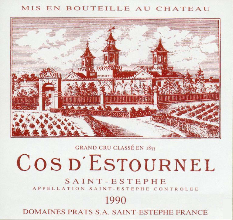 Cos d'Estournel, Bordeaux, Saint Estephe, France, AOC, 2eme Cru Classe