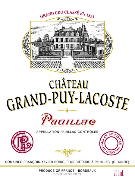 Grand Puy Lacoste, Bordeaux, Pauillac, France, AOC, 5eme Cru Classe