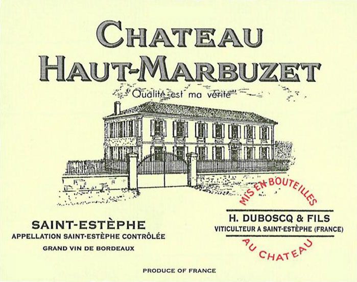 Haut Marbuzet, Bordeaux, Saint Estephe, France, AOC, Cru Bourgeois