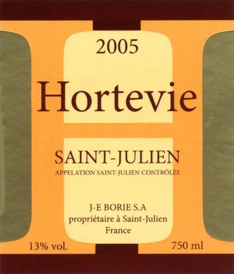 Hortevie, Bordeaux, Saint Julien, France, AOC