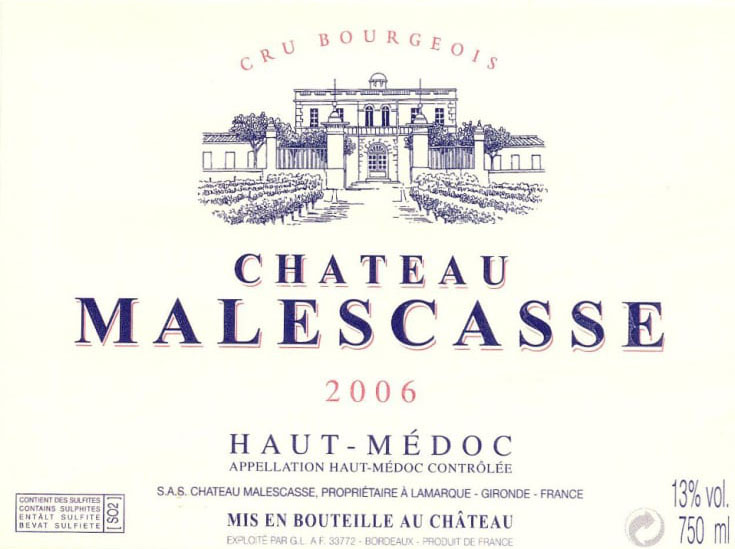 Malescasse, Bordeaux, Haut Medoc, France, AOC, Cru Bourgeois